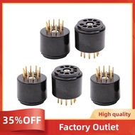 9Pin Vacuum Tube Socket Testing Saver for 6DJ8 12AX7 ECC83 B339 CV492 6L13 12AU7 ECC82 B329 Hifi Tub
