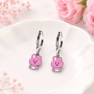 Anting Anak Titanium Cookie Pink Rabbit BTS Lapis Emas