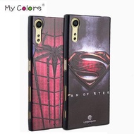 Sony Xperia XZ 3D relief Silicone Case Casing Cover + Tempered Glass