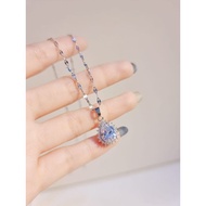 Titanium Diamond Tear Drop Necklace Anti Rust And Fade