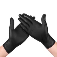 100pcs Black Examination Gloves Nitrile Powder Free Disposable Glove Multi-Purpose Gloves