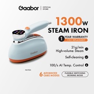 Gaabor 1300W Handheld Garment Steamer Iron Steam Portable Intelligent Garment Care Steam HM-T02A