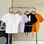 ALO Round Neck Halter Yoga Short Sleeve t-Shirt Women