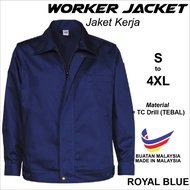 Jaket Teknikal Worker Site Jacket Royal Blue Jaket Lab dan Bengkel