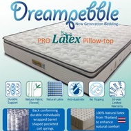 Dreampebble Pro Latex NF10 Pillow-top Mattress - Natural Latex with Pocketed Spring Hybrid
