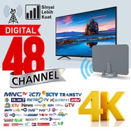 Antena TV Digital Analog Indoor Dinding DVBT2+Booster PX UDA-3100A/Tv box digital/Tv box untuk tv ta