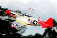 เครื่องบินโฟม ตัวลำ+ชุดไฟ FMS 1700mm P51D Mustang -Red Tail PNP (ไม่รวมวิทยุ รีซีฟ แบต) FMS041P-RT