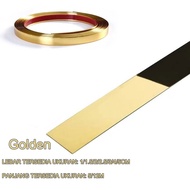 12M List Plat Strip Mirror Gold/Plat Strip Gold Mirror Sticker/ List Strip emas rata cermin Stiker D