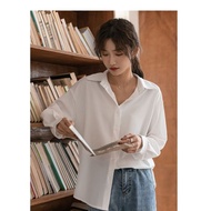 Áo sơ mi đồng phục JK Nick mùa xuân mùa hè mùa thu và mùa đông áo Áo học sinh dài tay màu trắng cho