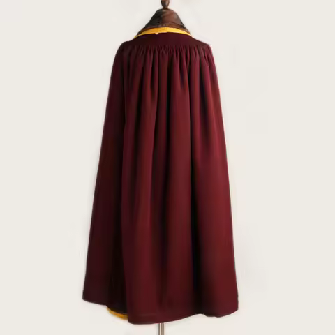 Chinese Tibetan Buddhist Monk's Robes Lama Clothes Winter Dagang Thick Cloak Cape Meditation Manteau