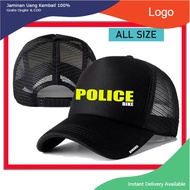 Snapback Topi trucker Jaring Police Bike Comunity