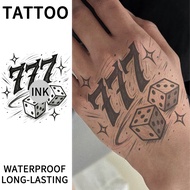 Angel Number 7 Herbal Juice Tattoo Sticker 10-15 Days Waterproof Sweat-resistant Semi-permanent for 