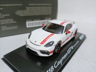 Mini Cut 1 43 Porsche Sports Version Sports Car Model Porsche 718 Cayman GT4 White