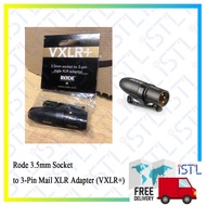 Rode 3.5mm Socket to 3-Pin Mail XLR Adapter (VXLR+)
