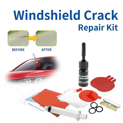 Windshield Repair Kit Cracked Glass Repair Fluid Quick Fix DIY Tool Auto Glass Windshield Window Cra