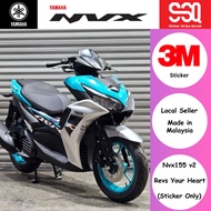 High Quality AAA Premium Sticker Stripe Yamaha Nvx v2 Aerox 155 Cover Set Body Set Coverset Bodyset 3M Thailand Style