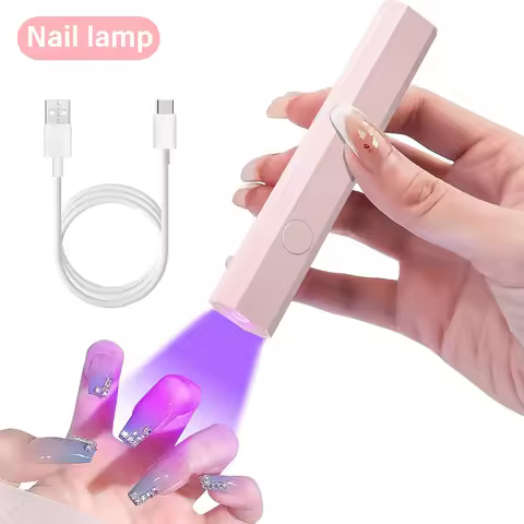 Convenient Handheld Mini UV Light Cure Nails Lamp for Gel Nails LED Nail Lamp for Gel Polish Manicur