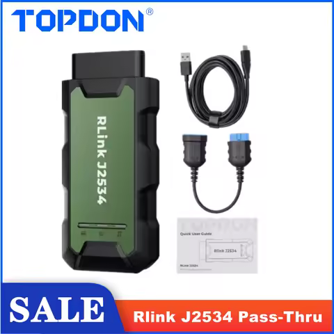 TOPDON RLink J2534 Pass-Thru Programmer Enhanced J2534 VCI OEM Reprogramming and Diagnostic Tool