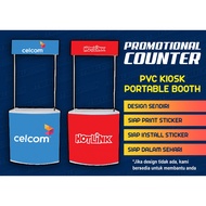 PVC Counter - Meja Lipat, Booth Event + siap tampal sticker