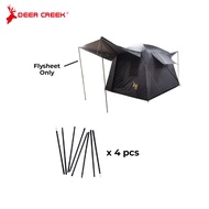 Deer Creek Flysheet Tent Cyclone 2.0 with Pole (Flysheet Only)