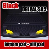 ZLWR DEEPAL S05 พรมรองท้ายรถแบบล้อมรอบ กันรอยขีดข่วนและทนต่อการสึกหรอ DEEPAL S05 พรมรองท้ายรถภายในดั