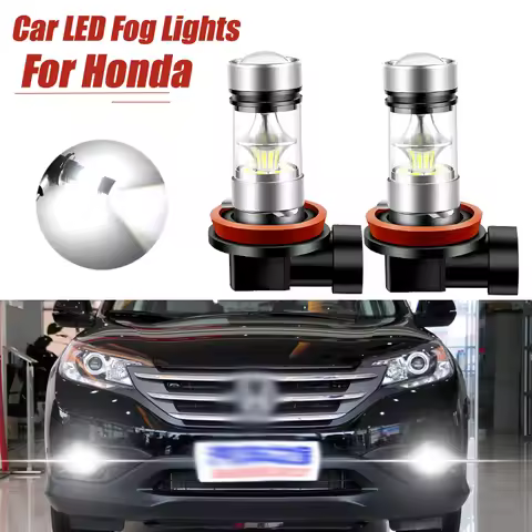 2x LED Fog Light H8 H11 For Honda Accord 7 8 9 Civic 10 CR-V 3 4 5 Fit Jazz CRZ FR-V HR-V Insight Le