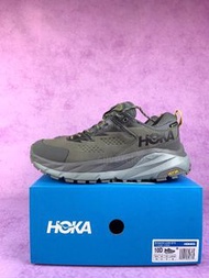 HOKA ONE ONE Kaha 男款戶外登山低幫跑步鞋（岩灰色）