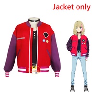 Anime Wonder Egg Priority Rika Kawai Cosplay Jacket Women Costume School Girl Uniform Red Jacket Car