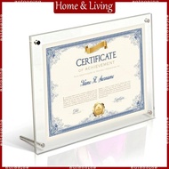 AOTO A4 Acrylic Photo Frame Display Stand Paper Holder Certification Holder