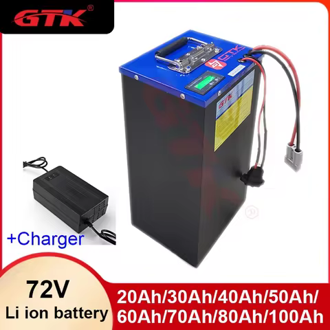 GTK 72V 100Ah 80Ah 70ah 60Ah 50Ah 40Ah 30Ah 20Ah Lithium ion battery for Vehicle Golf Cart two three