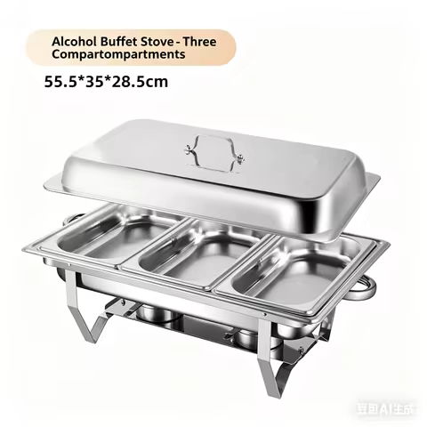 Stainless Steel Chafing Dish Buffet Set Rectangular Catering Chafer Warmer Buffet Dishes Warming for