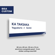 Custom KAI Car Name Plate ACP 3 mm Suitable for Wall Decoration
