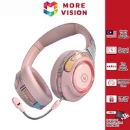 A2 Gaming Headset Wireless Headphone LED Bluetooth 5.0 Foldable Stereo Sound with Mic Phone PC Lapto