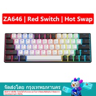 【จัดส่งภายใน 3 วัน】 ZIFRIEND KA646 63คีย์คีย์บอร์ดแบบกลไกคีย์บอร์ดสำหรับเล่นเกมแบบมีสาย Backlit Hot-