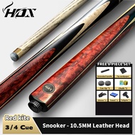 HOX 3/4 Joint Pool Cue 10.5mm | Red Kestrel Small Tip for Black 8 Chinese 8-Ball 16 Color & 9-Ball |
