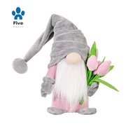 Tulip Gnomes Indoor Decorations, Spring Summer Gnome Holiday Decorations, Handmade Stuffed Plush Gno