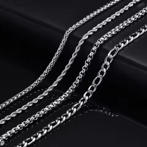 Vnox 2/3/4/5pcs Bracelets for Men Women, Never Fade Unisex Bracelet Jewelry Set, Simple Cuban Chain