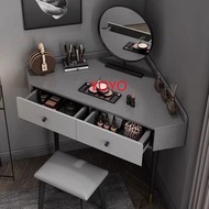 L0569轉角梳妝台北歐梳妝意式極簡化妝台組合鏡子（包運送）