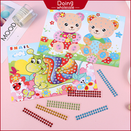 diamond painting Toys for Girls Crystal Sticker 6/12 pieces Cartoon Children's Educational Toys Girls' Fun DIY stationary