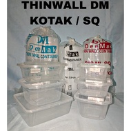 THINWALL DM/ BOX SQUARE LUNCH BOX SQ DM/THINWALL SQ DM BRAND CONTENTS 50 SETS