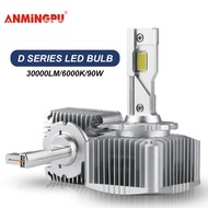 D3S LED Headlights D1S D3S D2S D4S D5S D8S Bulb 30000LM 90W Car Light Turbo Lamp Canbus White 6000k