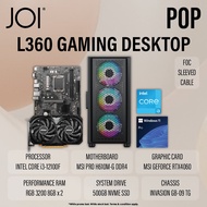 JOI POP L360 GAMING PC ( i3-12100F, 16GB, 500GB, RTX4060 12GB, W11P )