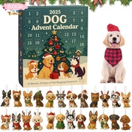 ELO11 Festive Dog Breed Ornaments, 24 Pieces Reusable Dog Advent Calendar,  with Breed Ornaments 2D 