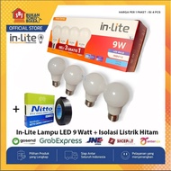 InLite INB010 Complete 3 IN 1 Led Bulb Lamp Package Buy 3 Get 1 Free 9 Watt + Nito Electrical Insula