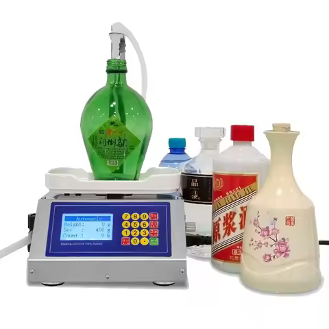 Liquid Filling Machine 3000ml Weighing Diaphragm Pump Electronic Scale Water Filler Olive Oil Water 
