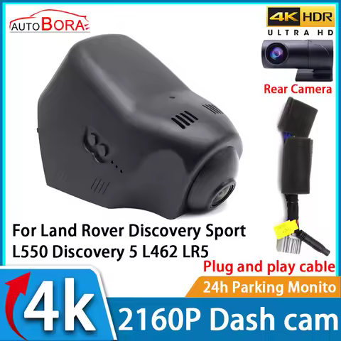 ZhuCamX Car Video Recorder Night Vision UHD 4K 2160P DVR Dash Cam for Land Rover Discovery Sport L55