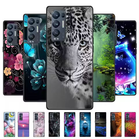 For OPPO Find X3Neo Find X3 X3Lite Case Cool Animals Soft Back Silicone Cover For OPPO Find X5 X5Pro
