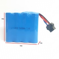 7.4v 14500 - 5600mAh with plug SM-4pin Battery Rechargeable for RC Toys