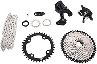 A7 Mountain Bike 1x10 Speed Group Set, 10 Speed Shifter and Rear Derailleur Group with 42T Cassette 