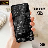HP Latest Samsung A52 Case Shiny Case - New Glossy Case Samsung A52hp [Aesthetic Motif] - AGM Case s
